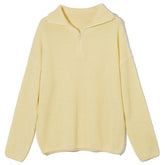 Suéter danés con cremallera en tonos pastel